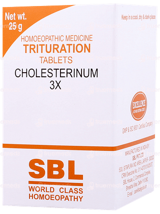 Sbl Cholesterinum 3x Trituration Tablet 25gm