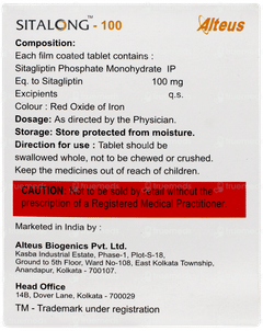 Sitalong 100 Tablet 15 Sitalong 100 Tablet 15