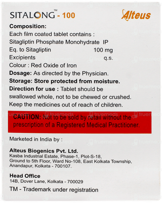 Sitalong 100 Tablet 15