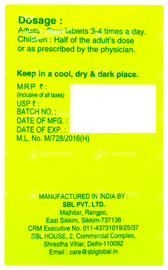 Sbl Kali Phosphoricum 6x Biochemic Tablet 25gm