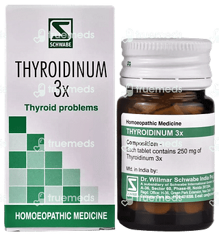 Dr Willmar Schwabe India Thyroidinum Trituration 3x Tablet 20 GM