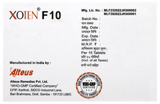 Xoten F 10 Tablet 15