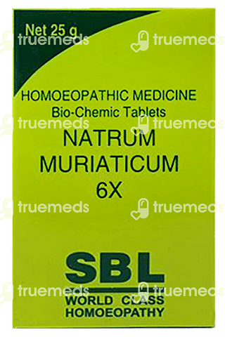 Sbl Natrum Muriaticum 6x Biochemic Tablet 25 GM