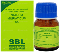 Sbl Natrum Muriaticum 6x Biochemic Tablet 25gm Sbl Natrum Muriaticum 6x Biochemic Tablet 25gm