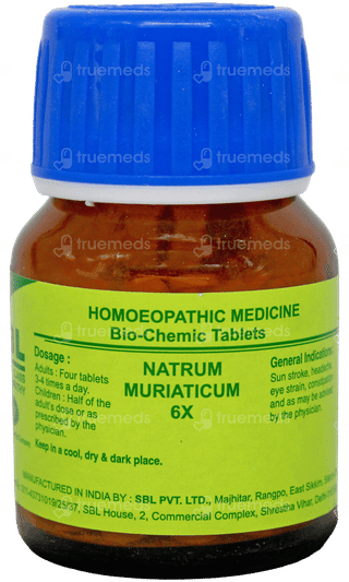 Sbl Natrum Muriaticum 6x Biochemic Tablet 25gm