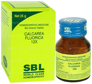 Sbl Calcarea Fluorica 12x Biochemic Tablet 25gm