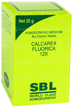 Sbl Calcarea Fluorica 12x Biochemic Tablet 25gm Sbl Calcarea Fluorica 12x Biochemic Tablet 25gm