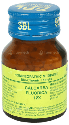 Sbl Calcarea Fluorica 12x Biochemic Tablet 25gm Sbl Calcarea Fluorica 12x Biochemic Tablet 25gm