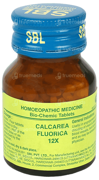 Sbl Calcarea Fluorica 12x Biochemic Tablet 25gm