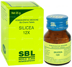 Sbl Silicea 12x Biochemic Tablet 25gm Sbl Silicea 12x Biochemic Tablet 25gm