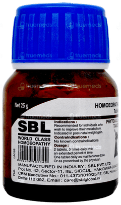 Sbl Phytolacca Berry Tablet 25Gm