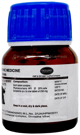 Sbl Phytolacca Berry Tablet 25Gm