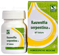 Dr Willmar Schwabe India Rauwolfia Serpentina 1 X Tablet 20 GM