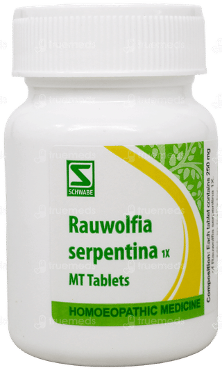 Dr Willmar Schwabe Rauwolfia Serpentina 1x Mt Tablet 20gm