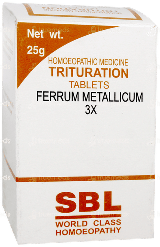 Sbl Ferrum Metallicum 3X Trituration Tablet 25Gm