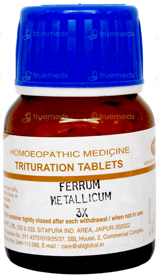 Sbl Ferrum Metallicum 3X Trituration Tablet 25Gm