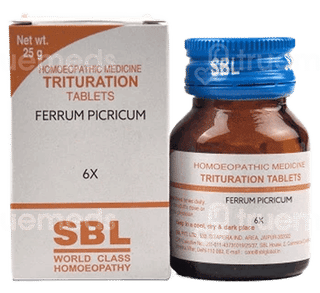 Sbl Ferrum Picricum 6X Trituration Tablet 25Gm