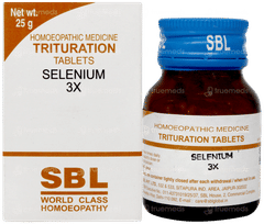 Sbl Selenium 3x Trituration Tablet 25gm