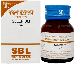 Sbl Selenium 3x Trituration Tablet 25gm