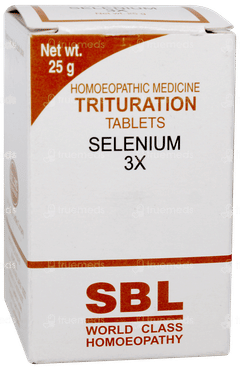 Sbl Selenium 3x Trituration Tablet 25gm