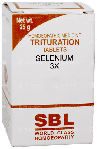 Sbl Selenium 3x Trituration Tablet 25gm
