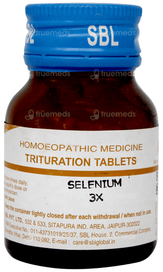 Sbl Selenium 3x Trituration Tablet 25gm