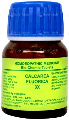 Sbl Calcarea Fluorica 3x Biochemic Tablet 25gm