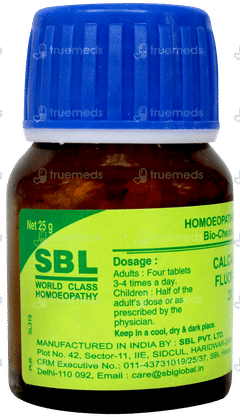 Sbl Calcarea Fluorica 3x Biochemic Tablet 25gm