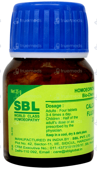 Sbl Calcarea Fluorica 3x Biochemic Tablet 25gm