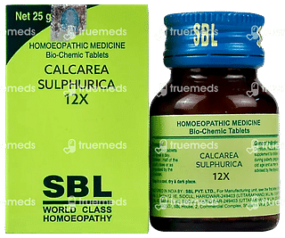 Sbl Calcarea Sulphurica 12x Biochemic Tablet 25 GM