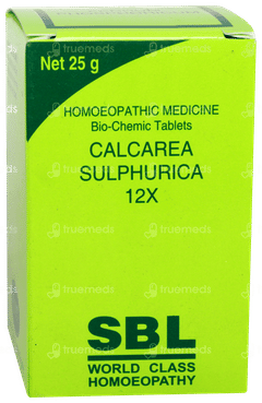 Sbl Calcarea Sulphurica 12x Biochemic Tablet 25gm