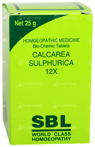 Sbl Calcarea Sulphurica 12x Biochemic Tablet 25gm