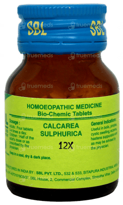 Sbl Calcarea Sulphurica 12x Biochemic Tablet 25gm