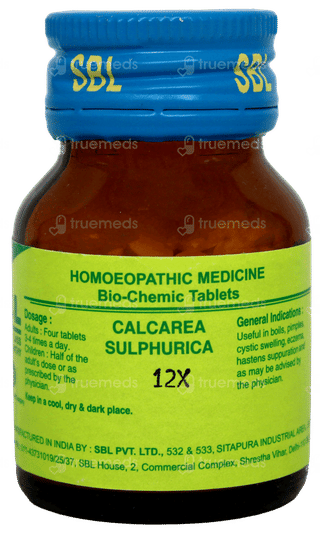 Sbl Calcarea Sulphurica 12x Biochemic Tablet 25gm