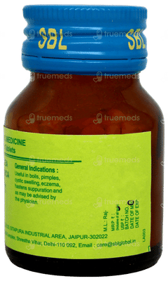 Sbl Calcarea Sulphurica 12x Biochemic Tablet 25gm
