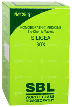 Sbl Silicea 30x Biochemic Tablet 25gm Sbl Silicea 30x Biochemic Tablet 25gm