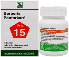 Dr Willmar Schwabe Berberis Pentarkan Ptk 15 Tablet 20Gm