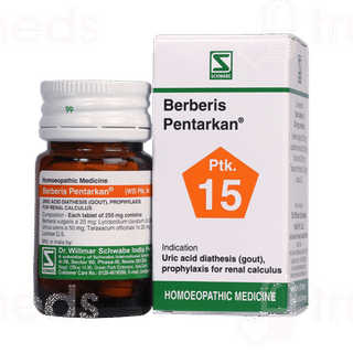 Dr Willmar Schwabe Berberis Pentarkan Ptk 15 Tablet 20gm