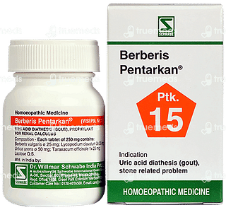 Dr Willmar Schwabe India Berberis Pentarkan Tablet 20 GM