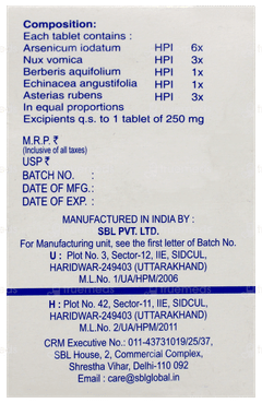 Sbl Pimplex Tablet 25gm