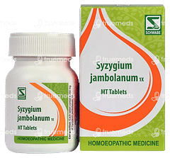 Dr Willmar Schwabe Syzygium Jambolanum 1x Mt Tablet 20gm Dr Willmar Schwabe Syzygium Jambolanum 1x Mt Tablet 20gm