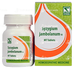 Dr Willmar Schwabe India Syzygium Jambolanum Trituration 1x Tablet 20 GM