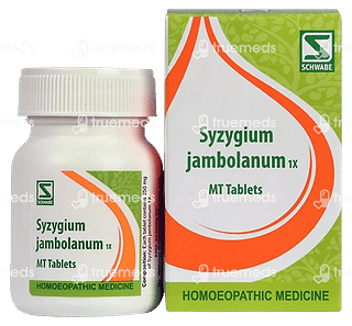 Dr Willmar Schwabe India Syzygium Jambolanum Trituration 1x Tablet 20 GM