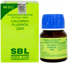 Sbl Calcarea Fluorica 200x Biochemic Tablet 25gm