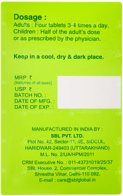 Sbl Calcarea Fluorica 200x Biochemic Tablet 25gm