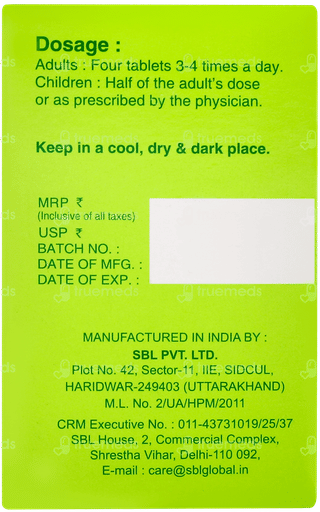 Sbl Calcarea Fluorica 200x Biochemic Tablet 25gm