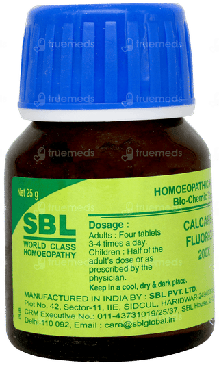 Sbl Calcarea Fluorica 200x Biochemic Tablet 25gm