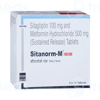 Sitanorm M 100/500 Tablet Sr 15