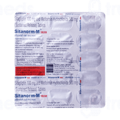 Sitanorm M 100/500 Tablet Sr 15 Sitanorm M 100/500 Tablet Sr 15