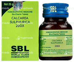 Sbl Calcarea Sulphurica 200x Biochemic Tablet 25 GM